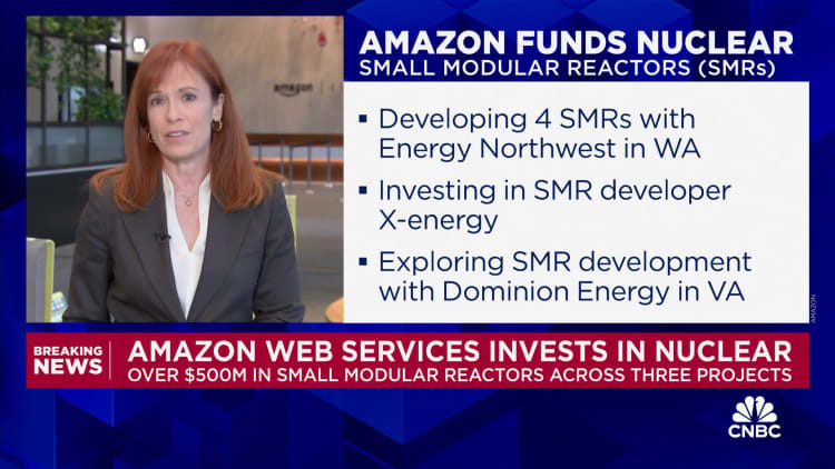 Amazon goes nuclear, to invest more than $500 million to develop small module reactors
