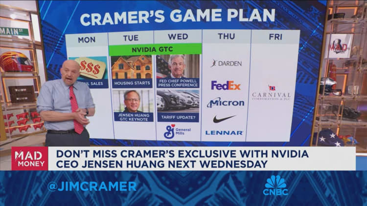 Jim Cramer looks ahead to next week's market game plan