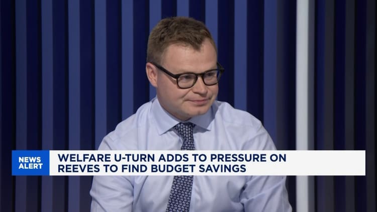 UK welfare U-turn will add to concerns over longer-term fiscal sustainability, economist says