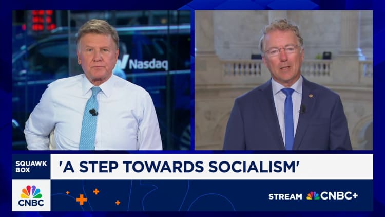 Sen. Rand Paul on U.S. government's stake in Intel: It's a step towards socialism