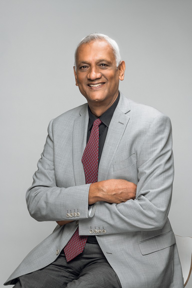 A portrait of Ramesh Jagannathan.