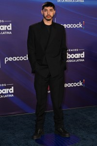 Netón Vega at the 2025 Billboard Latin Music Awards held at The Fillmore Miami Beach on October 23, 2025 in Miami Beach, Florida.