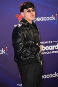 Oscar Maydon at the 2025 Billboard Latin Music Awards held at The Fillmore Miami Beach on October 23, 2025 in Miami Beach, Florida.