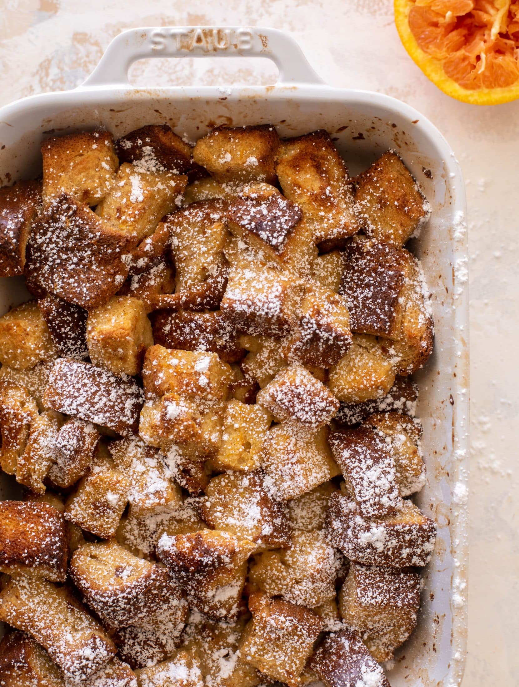 cinnamon orange french toast bake