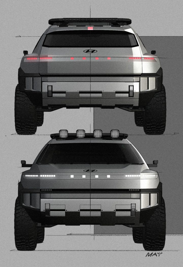 Hyndai Crater Concept Design Sketches
