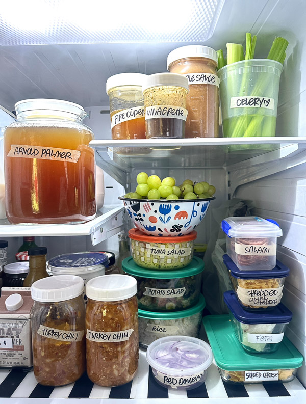 Shutterbean Meal Prep- Inside Tracy Benjamin's fridge after meal prepping. 